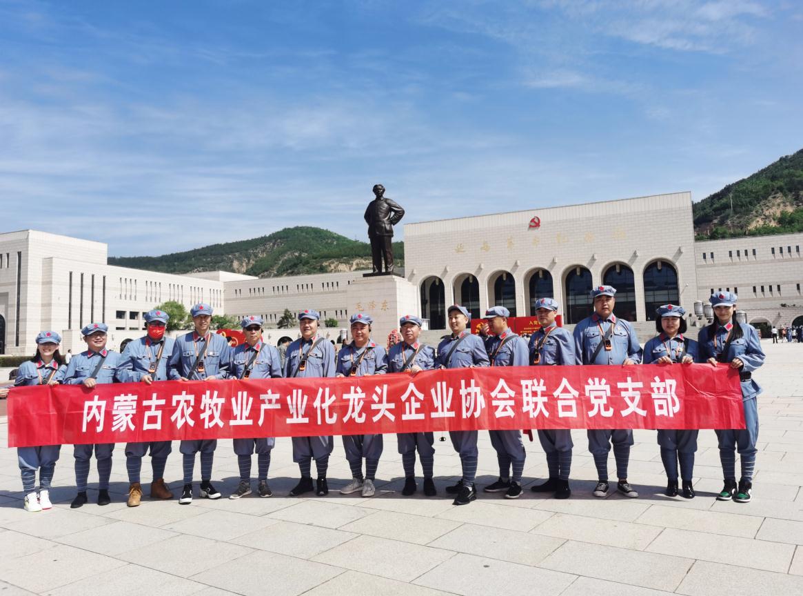 內(nèi)蒙古農(nóng)牧業(yè)產(chǎn)業(yè)化龍頭企業(yè)協(xié)會聯(lián)合黨支部赴延安革命圣地開展“學(xué)黨史、感黨恩、跟黨走”主題黨日活動